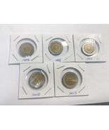 Argentina 1 Peso Set 1994–2013 5 Bimetal Republica Sun of May Collection - €6,06 EUR