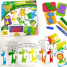 Creative Learning Activity Kit Stamp Art Jungle DIY Kids Art Set 3+ years Fun - £18.30 GBP