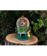 Disney Winnie the Pooh “Playing Poohsticks” Musical Snow Globe Retired Rare - $95.87