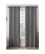 95&quot;L x 40&quot;W Grommet Blackout Window Curtain Panel Dark Charcoal Gray Single - £15.58 GBP