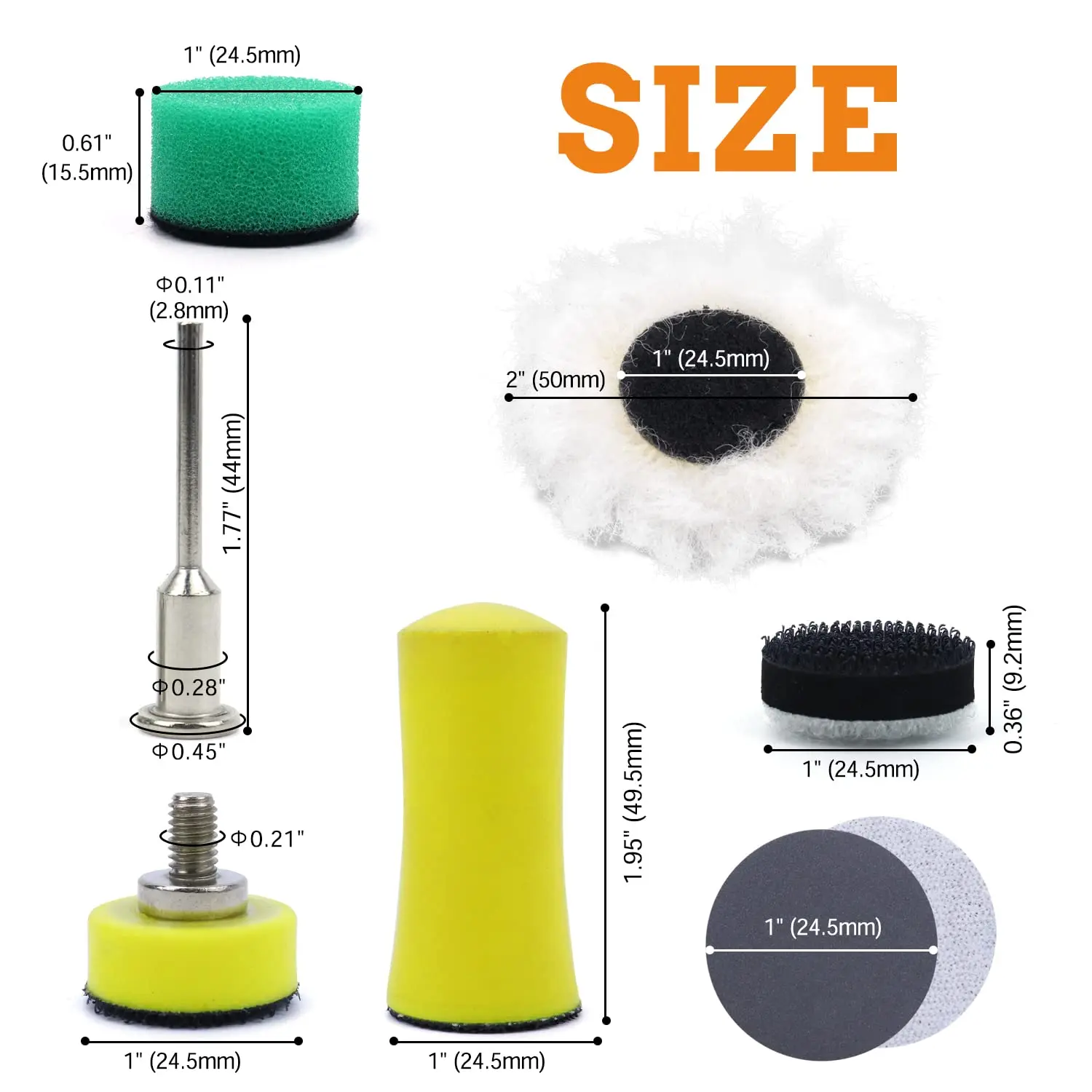 191 PCS 1 Inch 25mm Sanding Discs Hook and Loop Wet Dry Sandpaper with m... - $5,257.19 MXN