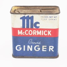 McCormick Ginger Spice Tin Advertising Packaging Design - $14.84