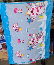 Baby Size Blanket With A Picture Of Polar Bears Snow Christmas Tree Penguin - £22.94 GBP