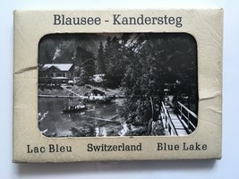 BLUE LAKE, SWITZERLAND - VINTAGE SOUVENIR PHOTO CARD SET - £10.06 GBP