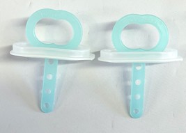 2 Replacement Tupperware TupPops Popsicle Maker Light Aqua Sheer Ice Pop... - $8.99