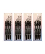 Pack of 4 CONAIR 3 Pcs. Mega Hold/ Thick Hair Style &amp; Clip Hair Clips Bl... - €27,04 EUR