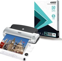 Sinopuren Laminator Sheet, 5Mil Thickness, 5 Point 3 By 7 Point 3 Inches, - £58.17 GBP