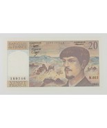 1983 France 20 Francs &quot;Claude Debussy&quot; Note XF-AU Condition Pick#151a.4 - $1,055.88 MXN