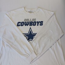 Dallas Cowboys Authentic Men's White Cotton Long Sleeve Graphic T-Shirt Size XL image 15