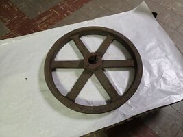 Unbranded 18-3/4" Od.  2 Groove B Belt Pulley/Sheave 1-15/16" Bore. - $99.99