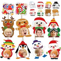 32Pcs Christmas Character Picture Frame Ornament Craft Kits Kids Christm... - $18.99