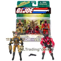 Year 2004 Gi Joe Valor Vs Venom Figure Set - Sand Scorpion And Razor Trooper - £35.38 GBP