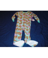 New Blanket Sleeper Size 2T-Mint Green w/Baby Leopards-Toddler Pajamas - $8.81 CAD