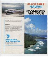 Panorama Air Tour Brochure See All the Islands of Hawaii 1982 - £13.98 GBP