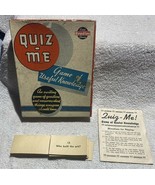 Vtg 1942 QUIZ-ME The Game Of Useful Knowledge #4291 Milton-Bradley Co. C... - €8,59 EUR