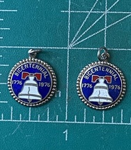 VINTAGE STERLING SILVER “BICENTENNIAL LIBERTY BELL CHARMS 2 - £10.93 GBP