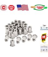 40PC Stainless Steel 8-32 Rivet Nuts | Quick Install Nutserts for Projects - $280.49 MXN