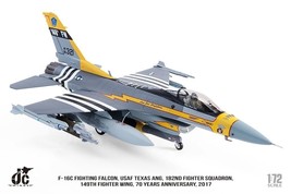 F-16 F-16c Fighting Falcon 182nd FS, 149th FW, TX ANG, USAF - 1/72 Diecast Model - £85.18 GBP