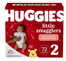 Huggies Little Snugglers Baby Diapers Size 2 (12-18 lbs)72.0ea - $47.99