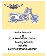 2022 Harley Davidson Road Glide Limited Touring Models Service Manual  - $28.95