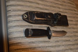 Surgical Steel Knife, Japan, Frost Cutlery, sheath, 7.5” long, metal handle - $29.99