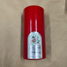 Vintage Carolina Hollyberry Candle 2.8 in x 6 in Holly Berry Oshkosh WI - £23.70 GBP