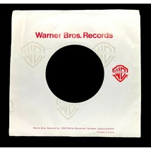 Warners Brothers Record Company Sleeve 45 RPM Vinyl Red WB Logo USA - £7.82 GBP