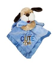 Carter's Puppy Dog Blue Baby Security Blanket Dog Gone Cute Plush Lovey - $9.49