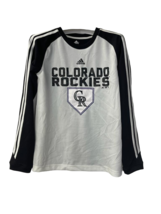 Adidas Adulto Colorado Rockies Manga Larga Activewear Camisa Blanca/Negro M - £13.47 GBP