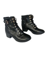 Charlotte Russe Women’s Size 8 Faux Leather Heeled Strappy Boots Biker - $12.17