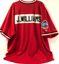 JAY WILLIAMS #22 Chicago Bulls NBA Eastern 90s Vintage Red Shooting Warmup 2XL - £108.59 GBP