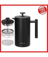 Insulated 34oz French Press Coffee Maker -  Stainless Steel Craftsmanship - $850.59 MXN
