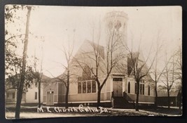 Vintage RPPC Galva Iowa Methodist Episcopal Church Unposted M.E. Church - £14.95 GBP