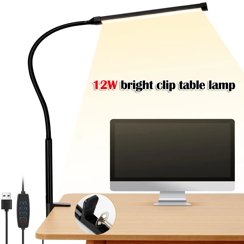 Led Computer Desks Usb Lamp Lampshade Office Stand Accessories Study Bed... - $37.88+