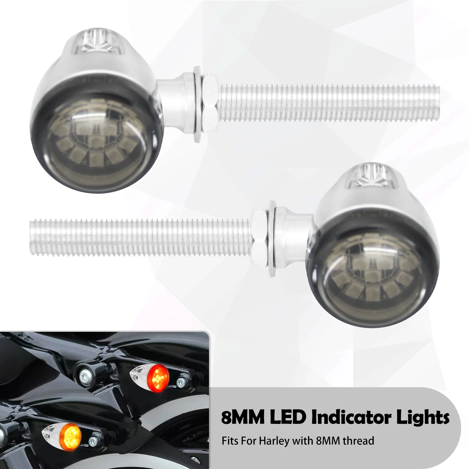 Motorcycle Front Rear LED Bullet Turn Signal Indicators ke Light Lamp  Harley Dy - £506.67 GBP