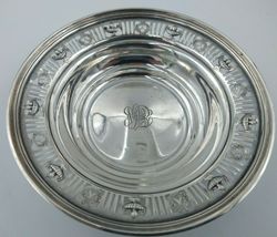 Wm Wise & Son Sterling Silver Adam 2034-3 Small Pierced Edge Bowl Monogramed 60g image 2