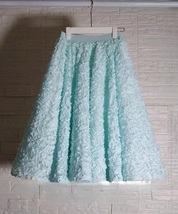 Light BLUE Tulle Skirts High Waisted Puffy Tutu Skirt Princess Outfit Plus Size image 7