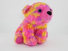 9&quot; Tie Dye Grizzly Bear Plush Wild Republic Colorkins Stuffed Animal Pink Toy - £6.24 GBP
