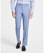 Bar III Dress Pants Mens 30x32 Blue Wool Blend Slim Fit Sharkskin 4 Way ... - $52.12 CAD
