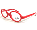 Ray-Ban Kleinkinder Brille Rahmen RB1545 3638 Neon Rot Rund Voll Felge 4... - $41.71