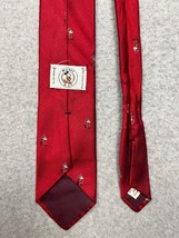 Vintage J.G Hook Red Classic Mickey Mouse Disney Mens Silk Blend Neck Tie - $21.88