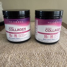 NeoCell Super Collagen Peptides Type 1 &amp; 3 Berry Lemon 6.7 oz - LOT OF 2 - £36.64 GBP