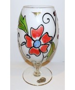STUNNING VINTAGE ROSSINI ITALY GLASS MCM EMPOLI FLORAL GOLD TRIM TWIST S... - $203.09 CAD