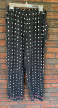 Victoria&#39;s Secret Sleep Pants Medium Long Snowman Soft Flannel Elastic Waist Poc - £4.55 GBP