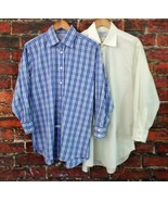 Lot of 2 Charles Tyrwhitt Men&#39;s Long Sleeve Shirts 16.5 33 1 Pale Yellow... - $39.09 CAD