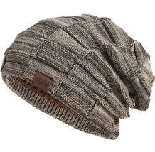 REDESS Beanie Hat Mens womens Winter Warm  Knit Slouchy brown NEW Skull Cap - $7.49