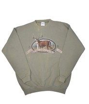 Vintage Deer Sweatshirt Mens XL Hunting Almighty Buck Artisan Nature Cre... - £25.46 GBP