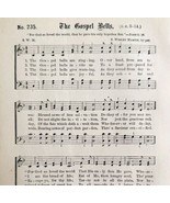 1883 Gospel Hymn The Gospel Bells Sheet Music Victorian Religious ADBN1jjj - $372.45 MXN