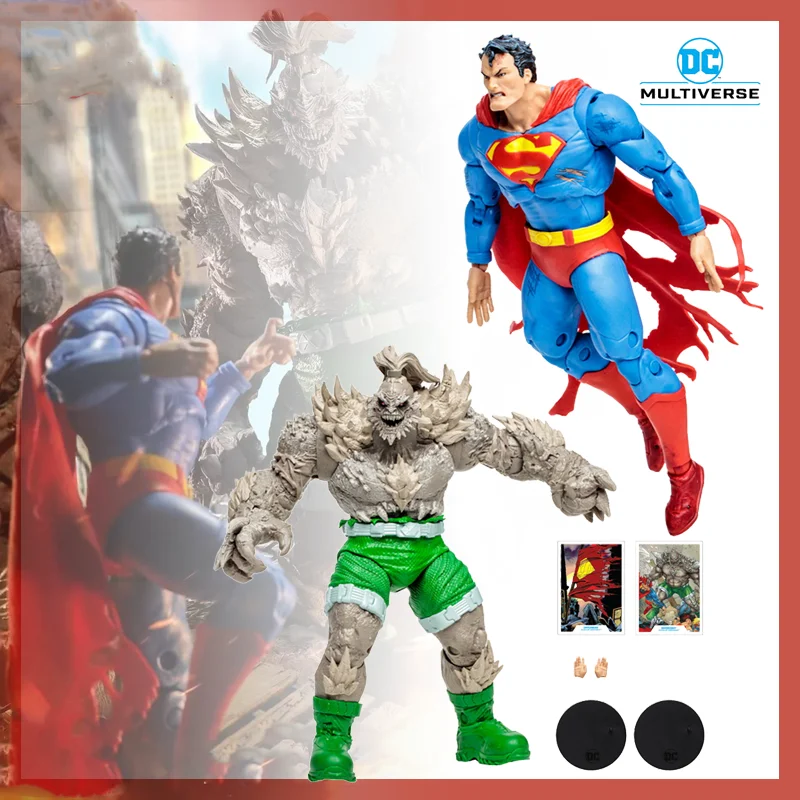 [In Stock] Mcfarlane Toys DC Multiverse Superman Vs Doomsday Comics Anim... - £34.34 GBP+