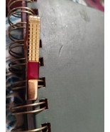 Vintage gold tie bar with Ruby red stone - €12,03 EUR